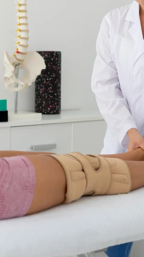 Foto demonstrativa de Fisioterapia após cirurgia