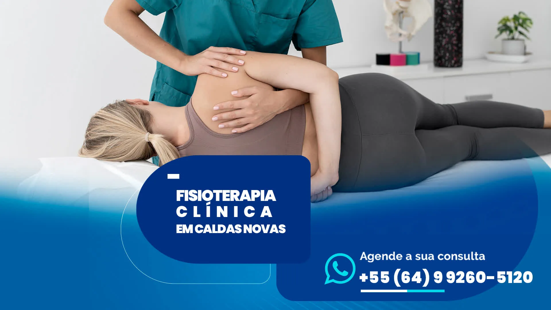 Foto demonstrativa de Clínica Fisioterapia em Caldas Novas